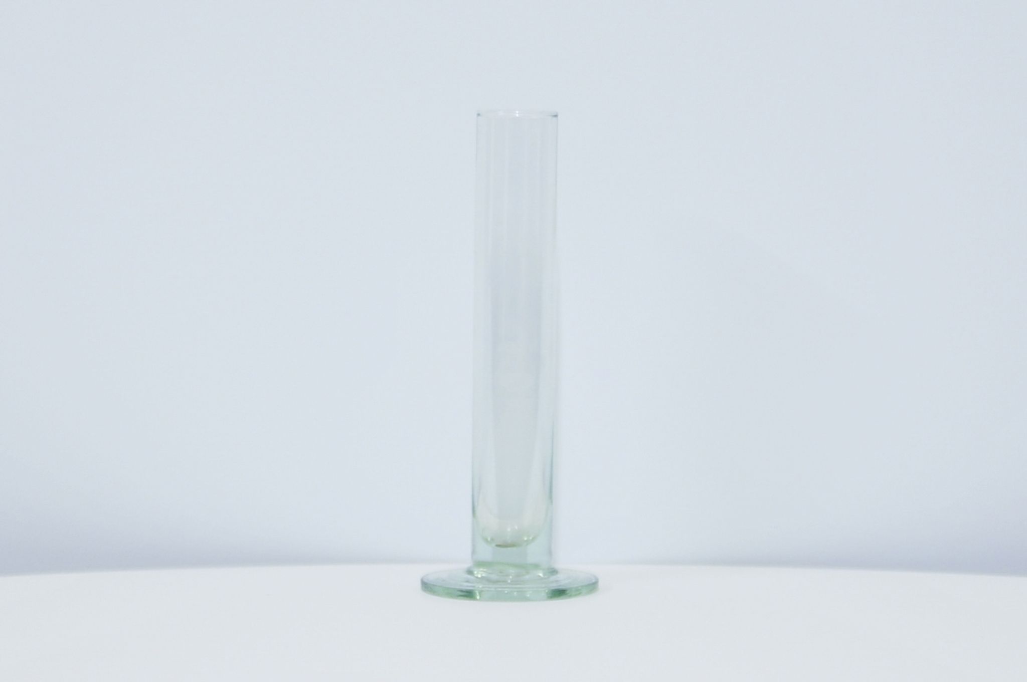 Vintage round glass vase