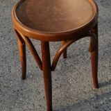 Thonet-style curved wooden stool