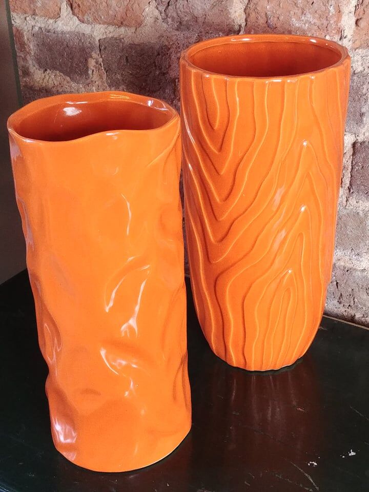 Vintage roll vase 31 cm