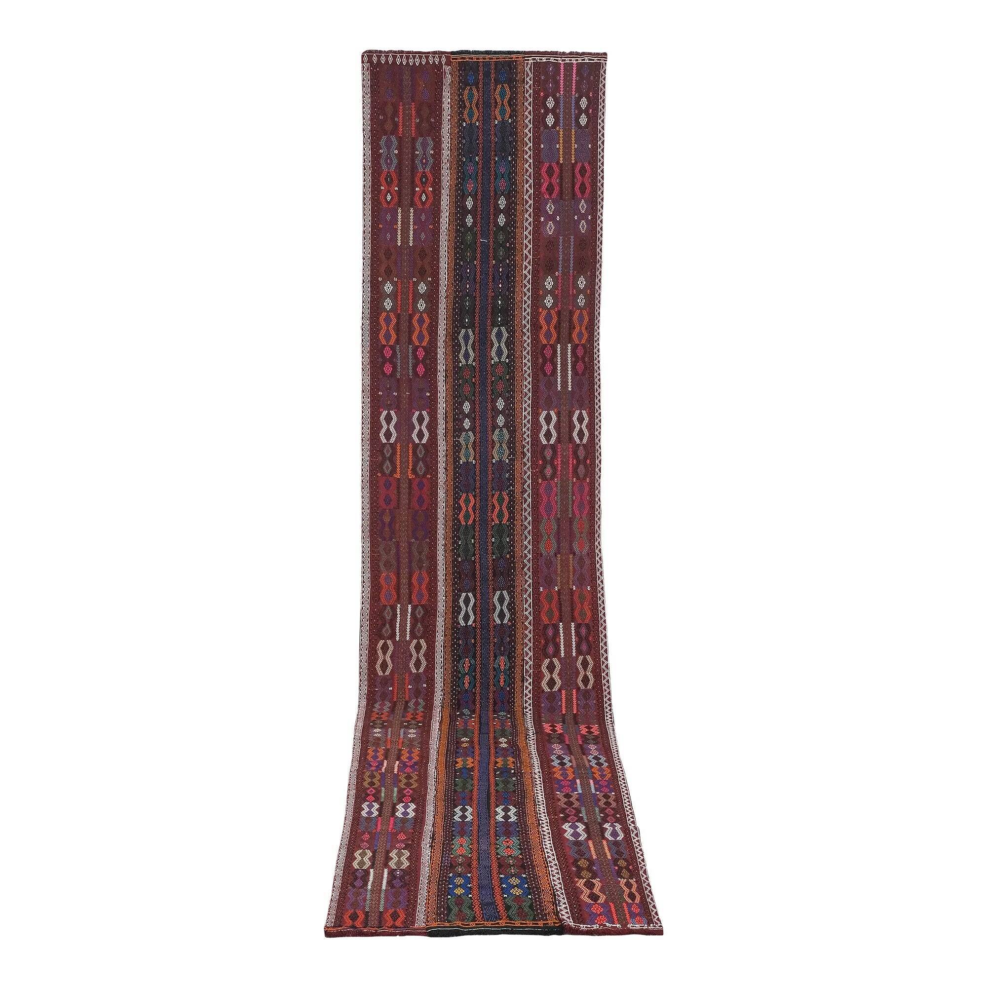 Tapis de couloir turc vintage