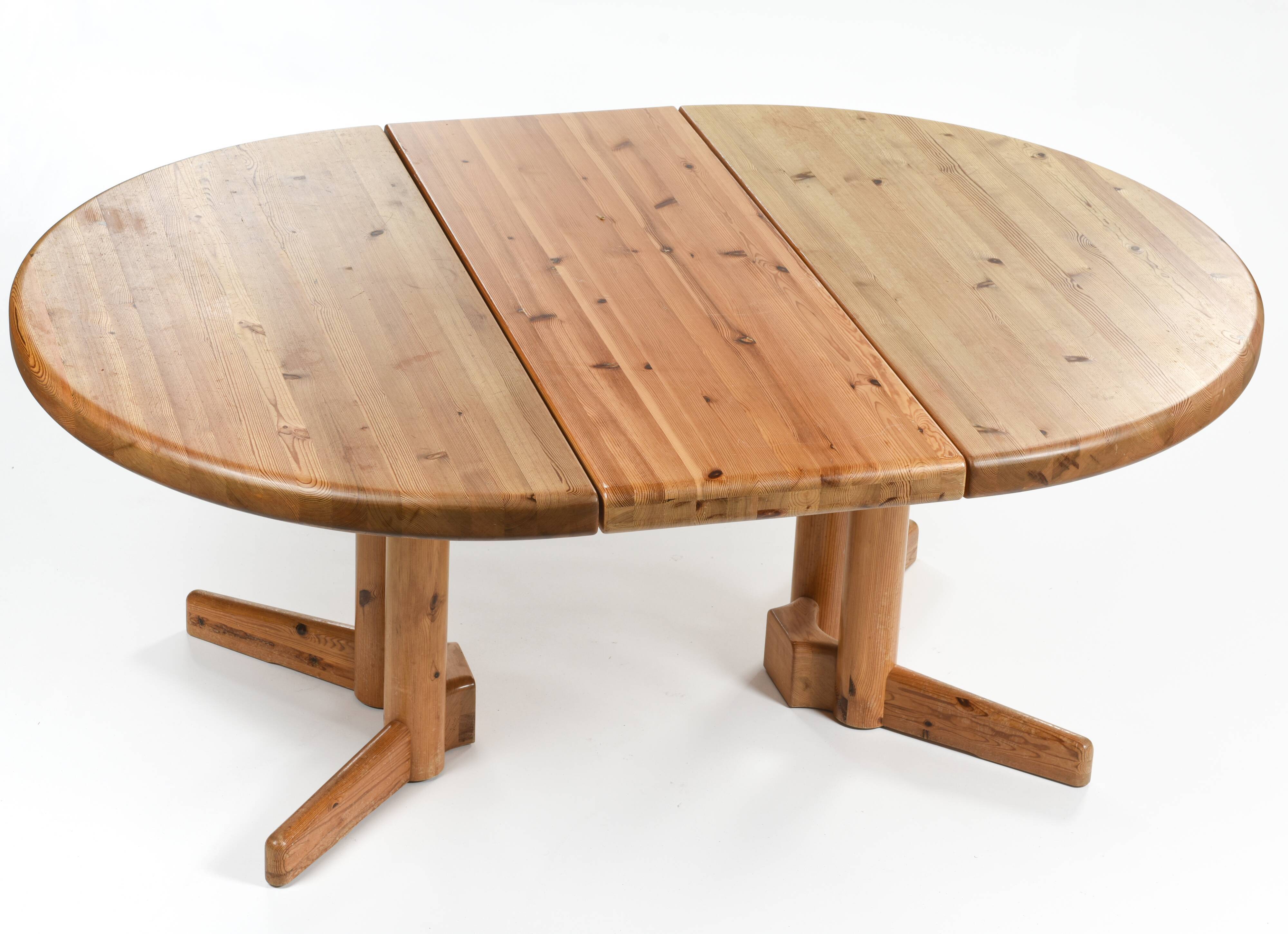 Table bois à rallonge / Extending dining table by Raine DAUMILLER