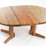 Table bois à rallonge / Extending dining table by Raine DAUMILLER