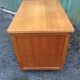 Bureau vintage en chêne à 5 tiroirs