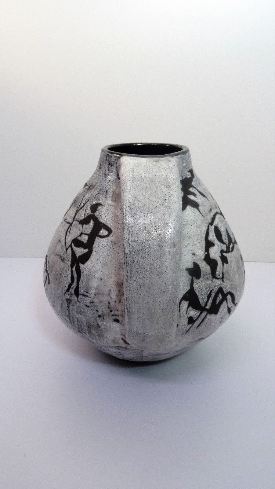 Vase with handle of Gustav Spörri for Ziegler Keramic 1950