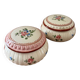 Vintage lot de deux bonbonnières shabby chic cmm décor main