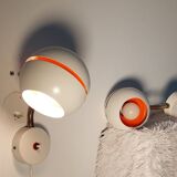 Pair of Denmark eye ball wall lights