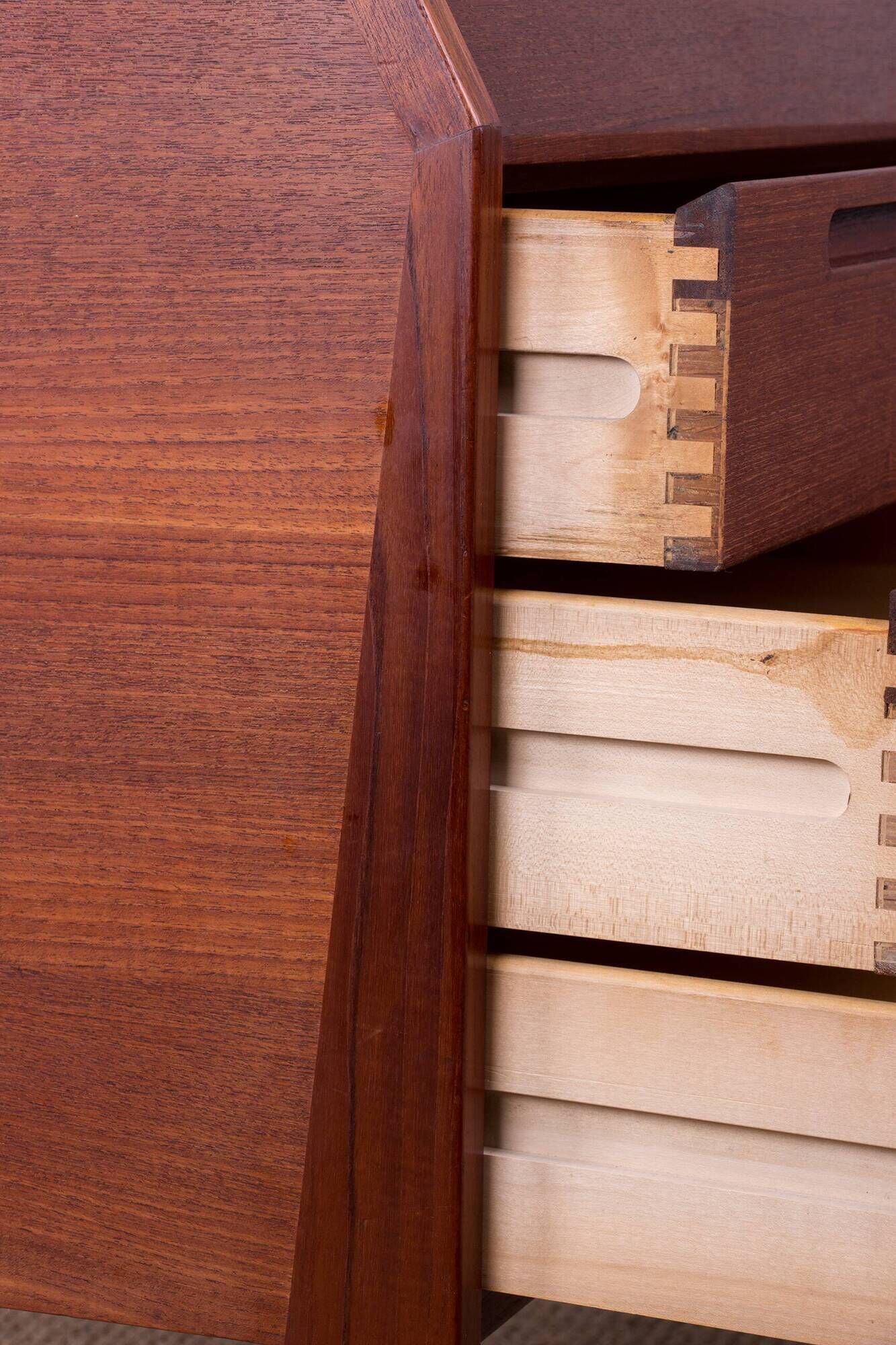 Danish Teak Secretary Desk by Kai Kristiansen for HJN Mobler 1960.