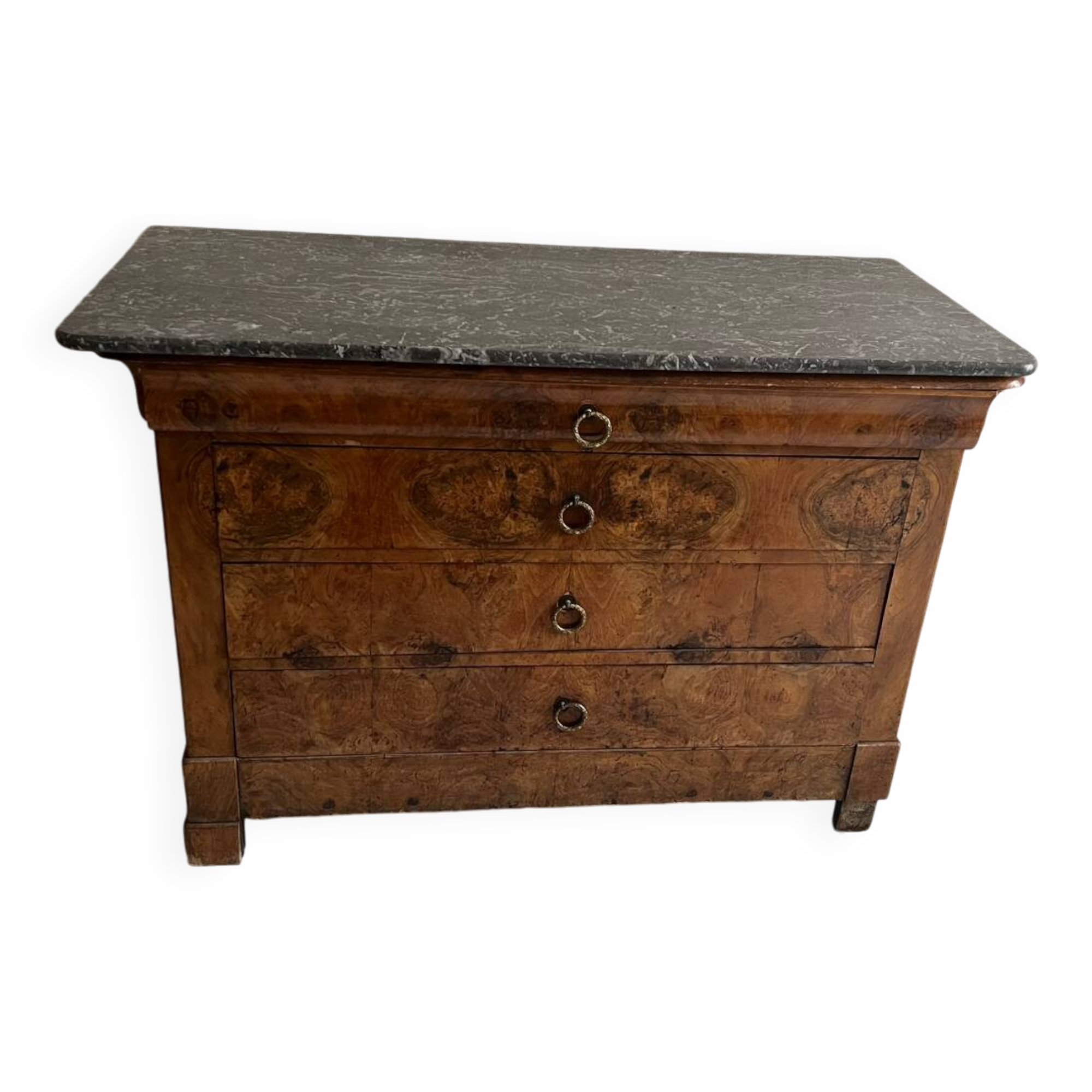 Chest of drawers with marble top