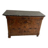 Chest of drawers with marble top