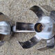 Wall lamp "Fleur de lumière" chromed aluminum 70s