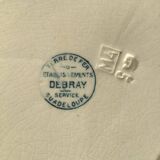 Terre de Fer Guadeloupe Debray gray blue dish