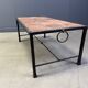 Spanish iron and ceramic tile coffee table, 1950s