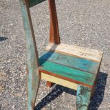 Teak table with 6 chairs