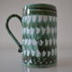 Vintage ceramic beer mug hallstatt austria