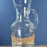 Small crystal carafe pitcher with handle 16cm
