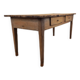 Rustic farmhouse table with drawers