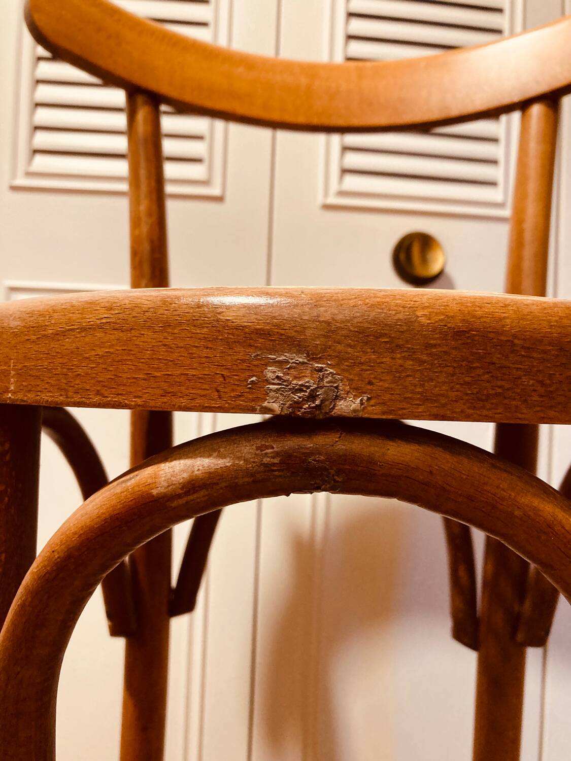 Bentwood and cane bar stools