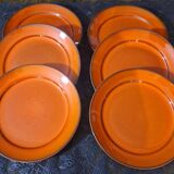 6 vintage dessert plates