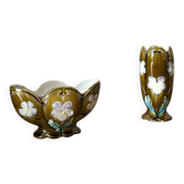 Pair of slip vases