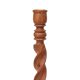 Rosewood long modernist candlestick, Denmark, 1970s.