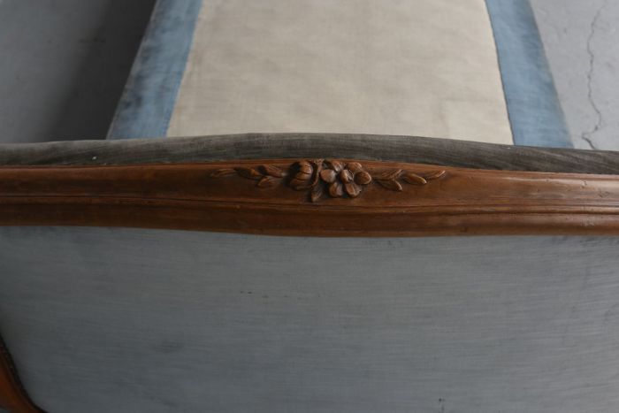 St. Louis XV-style walnut sofa late 19th century