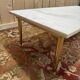 Table basse en laiton et marbre de carrare, 1970