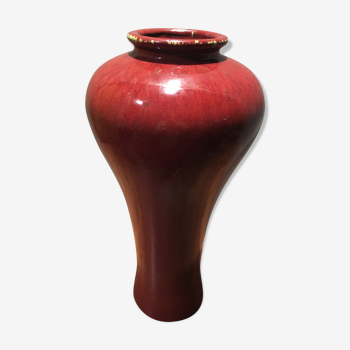 Vase céramique rouge