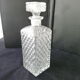 Carafe à porto ou whisky en verre taille diamant  Années 70
