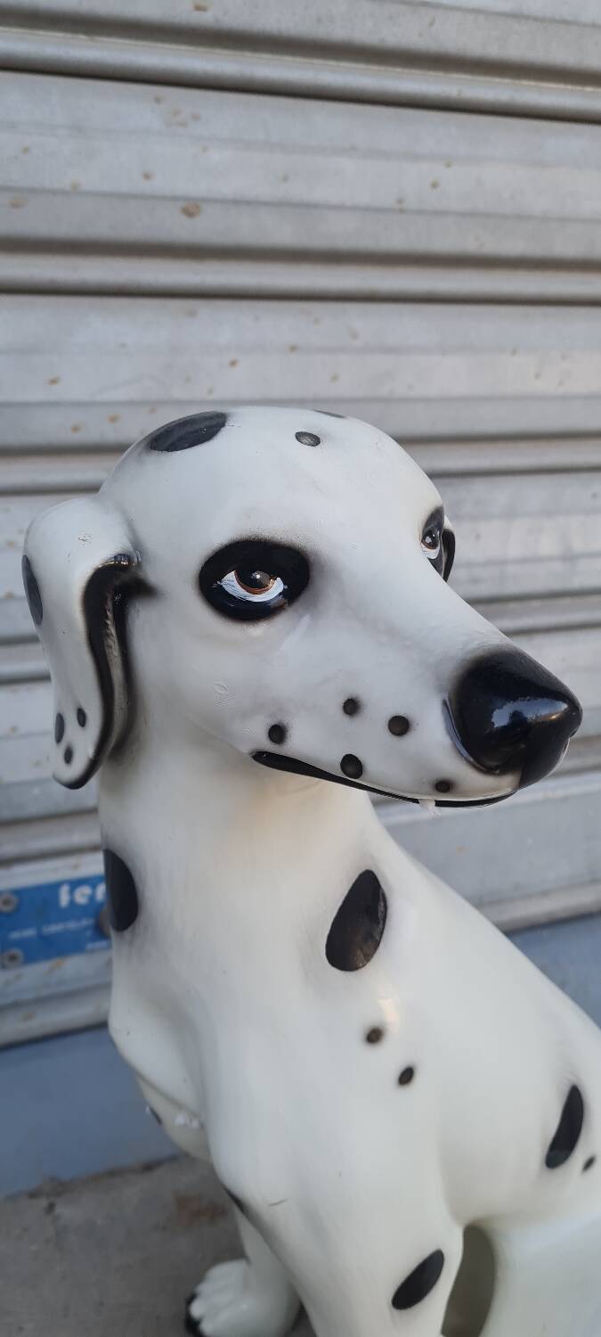 Dalmatian dog in earthenware from the 70s