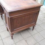 Napoleon III chest of drawers desk in walnut from the 19th century