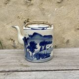 19th century hand-painted Chinese teapot