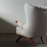 Pair of vintage Svend Skipper “Model 91” lounge chairs, Denmark, 1960s