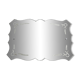 Miroir biseauté gravé