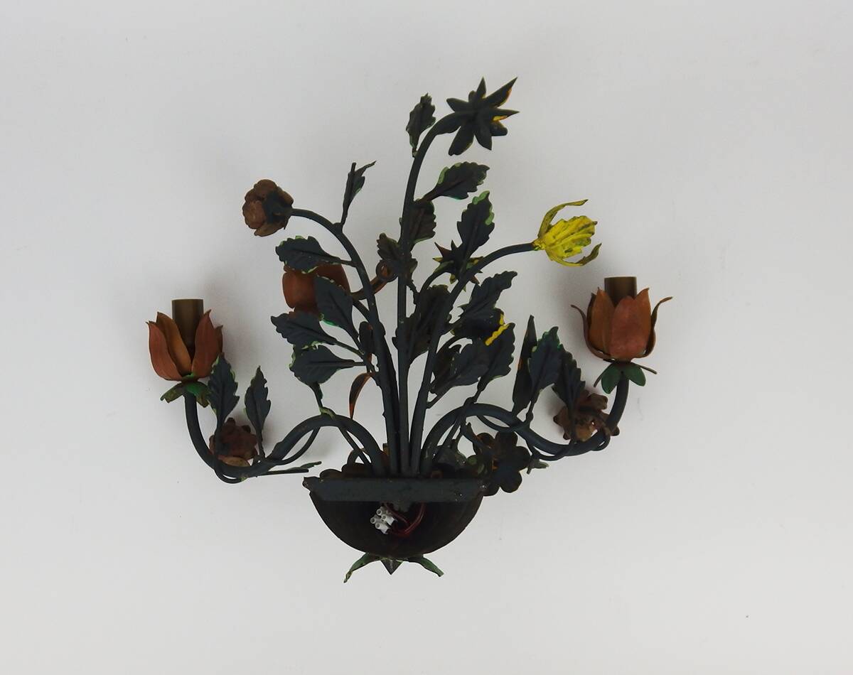 Paire d'appliques "Bouquet de fleurs"