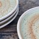 Set of 4 stoneware plates-Manufacture Pornic MBFA-Décor MIA