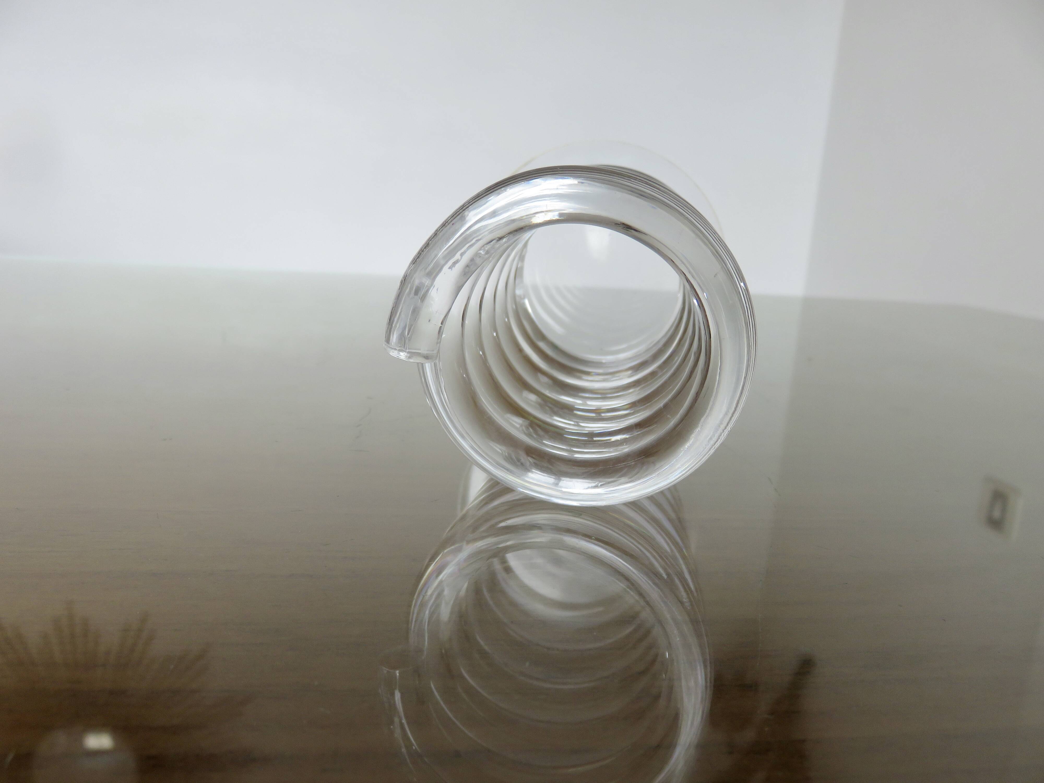 Spring pencil holder in plexiglass 70s 80s