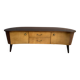 1960s kidney-shaped sideboard in two-tone wood