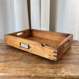 Top in raw wood "Badoit"