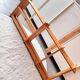 Set of two wooden (pine) wall shelves