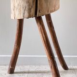 Vintage Brutalist Tripod Stool