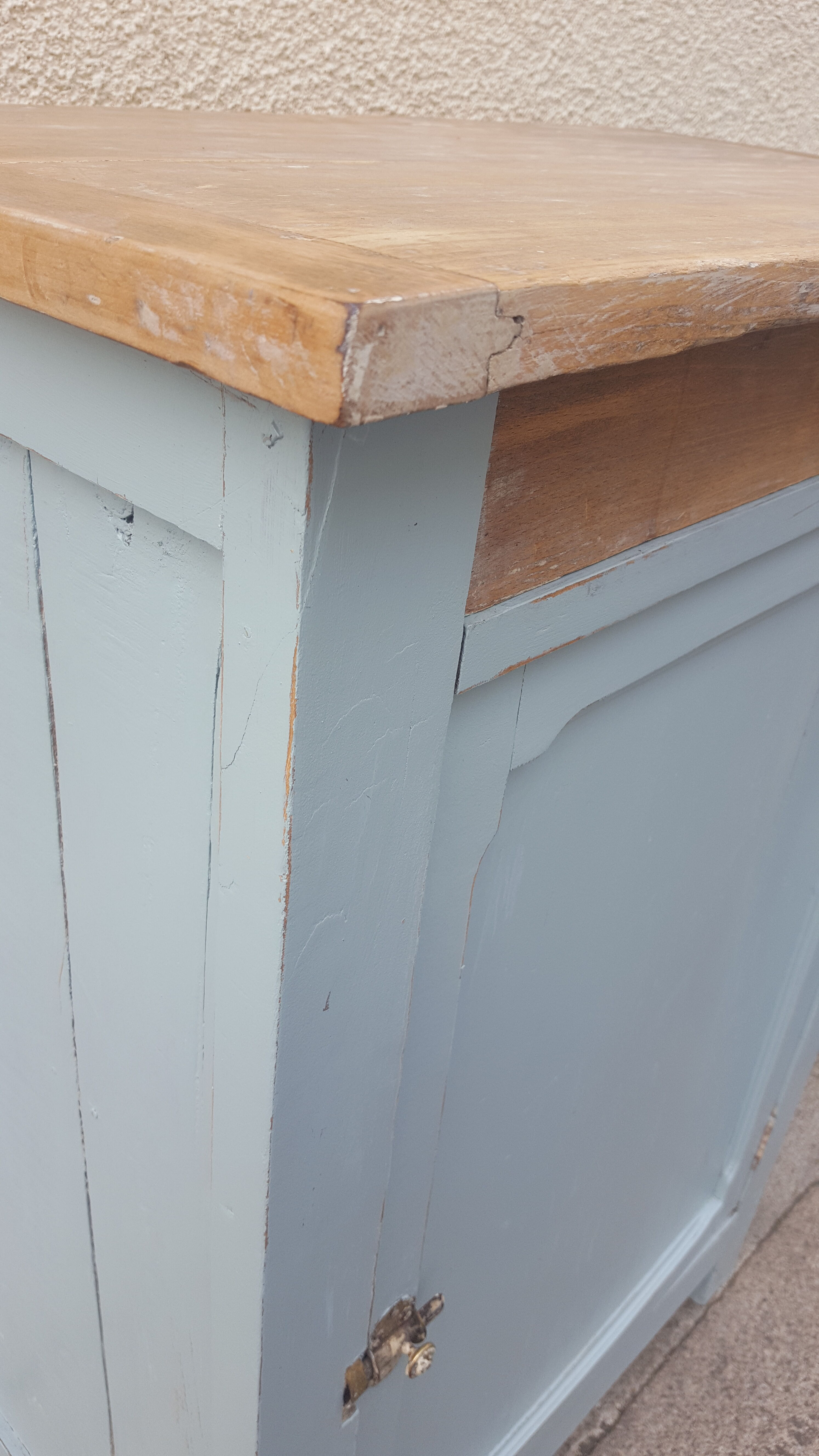 Parisian buffet wood and pastel