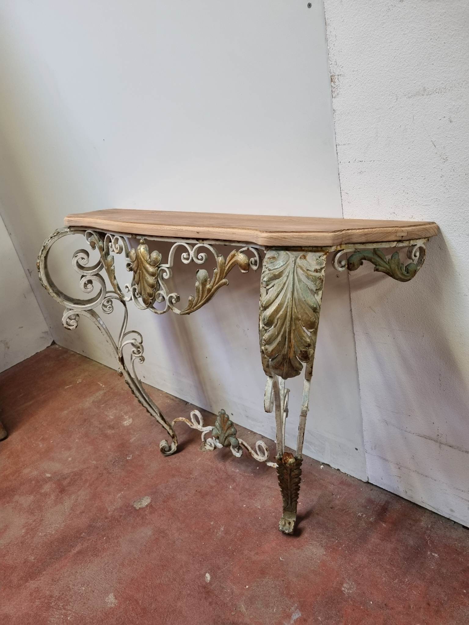 Wrought iron console