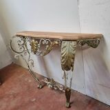 Wrought iron console