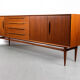 Sideboard in teak with drawers and 3 doors, 1960s
