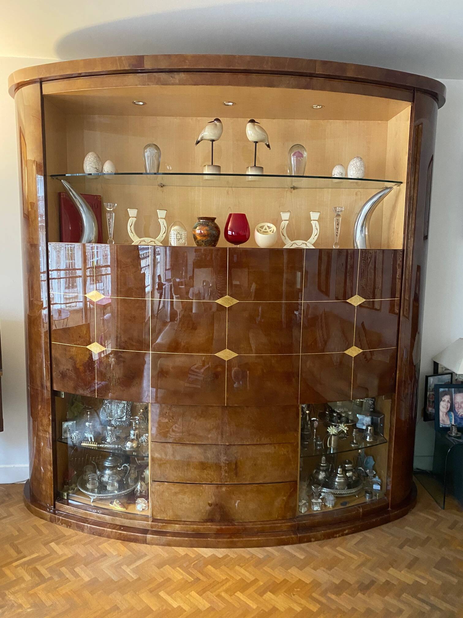 Important Art Deco Bar Cabinet House Roméo