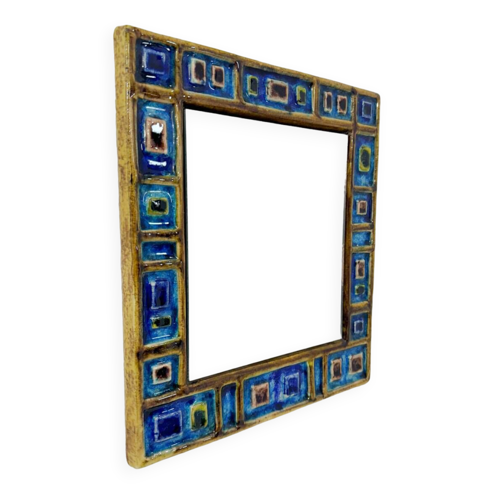 Miroir en céramique mid century