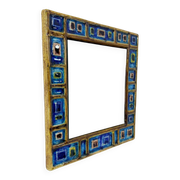 Mid-Century Modern Ceramic Mirror