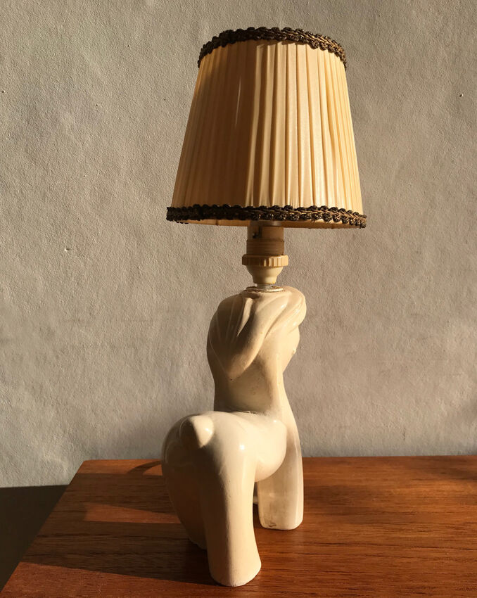 Ceramic lamp in the shape of a horse. 1950s/60s