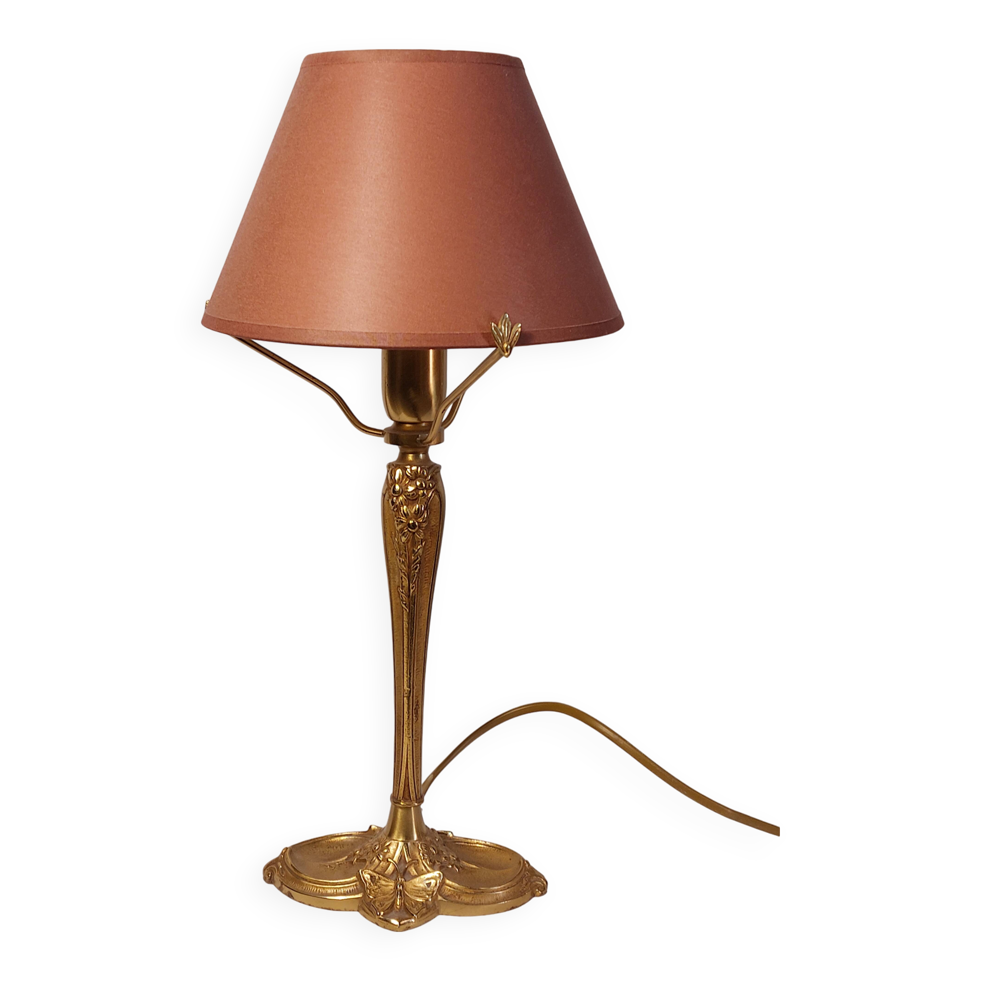 Lampe de table art nouveau en bronze signée charles ranc - circa 1900