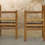 Series of four chairs and two armchairs Danish design 1960'
